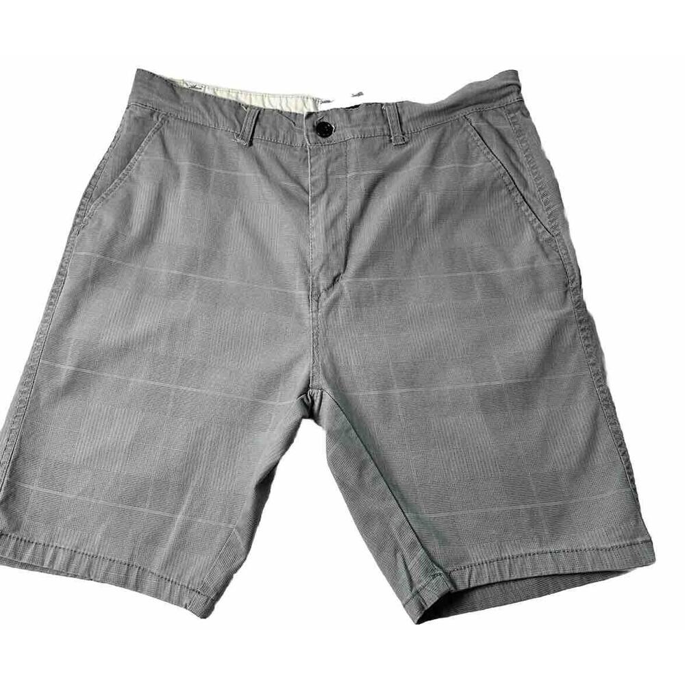 Jingo Men’s Gray Shorts Stretch Zipper Button Pockets Casual Walking Size 36